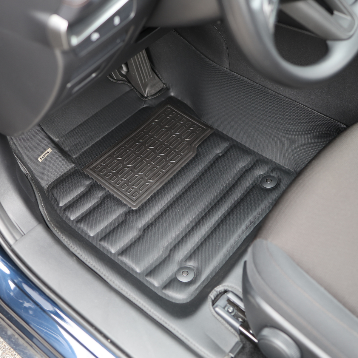 Full-coverage floor mats installed in the Mazda Mazda 3 AWD 2019-2026