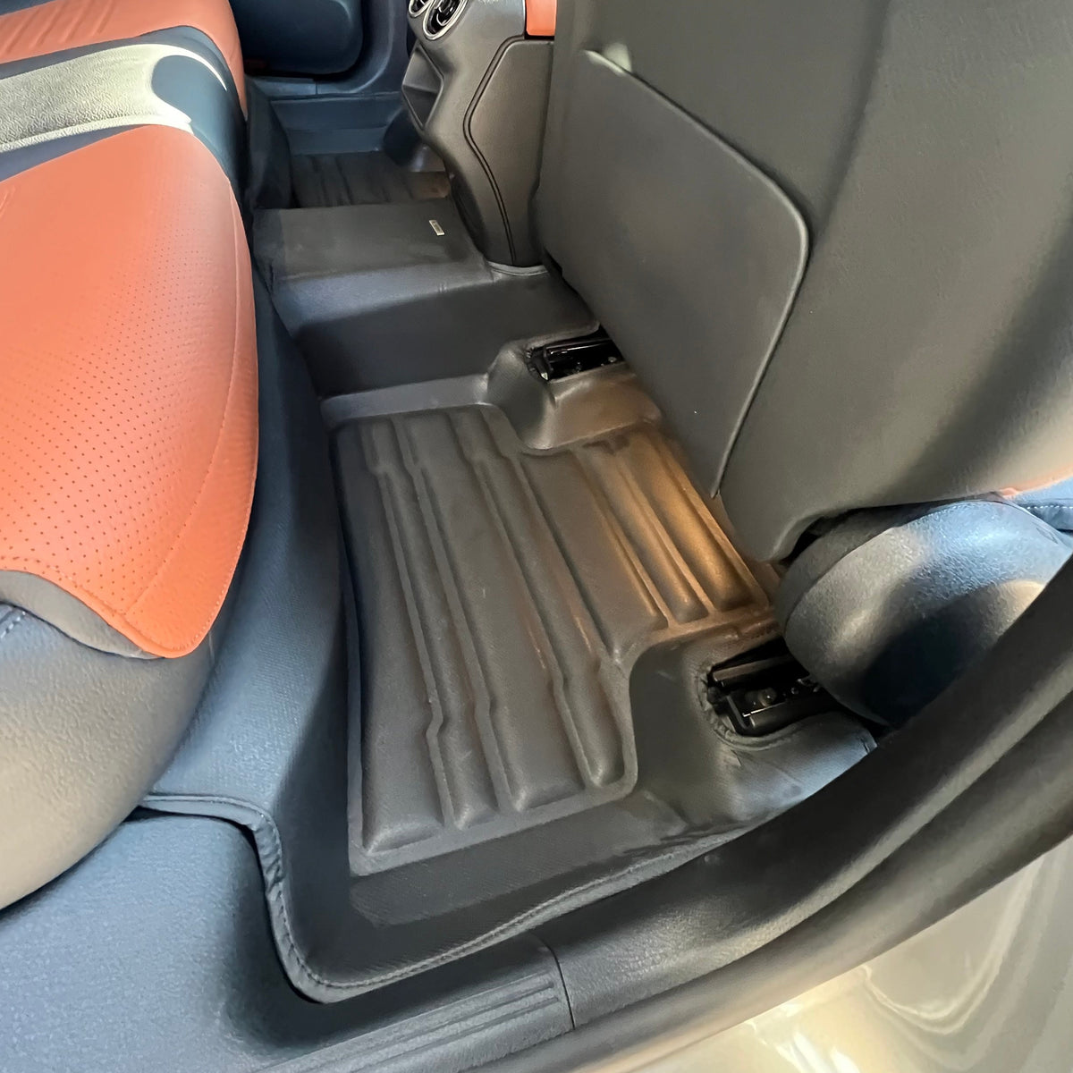 Mercedes custom-fit all-weather floor mats by Mat Up!, installed