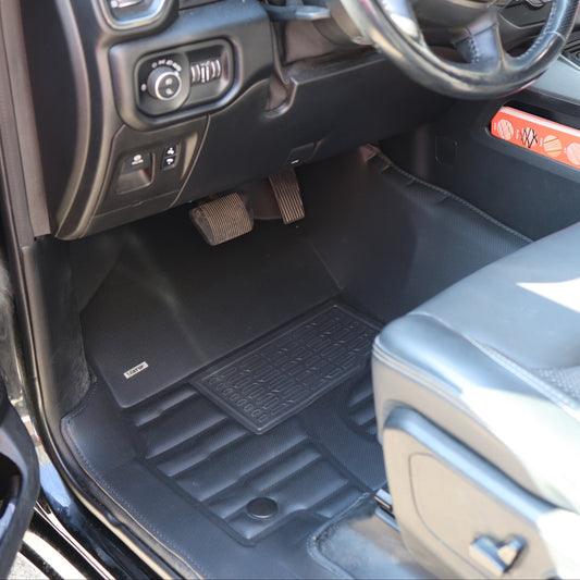 RAM 1500 Classic Quad Cab Floor Mats 2009-2024 | Covers Row 1 & 2