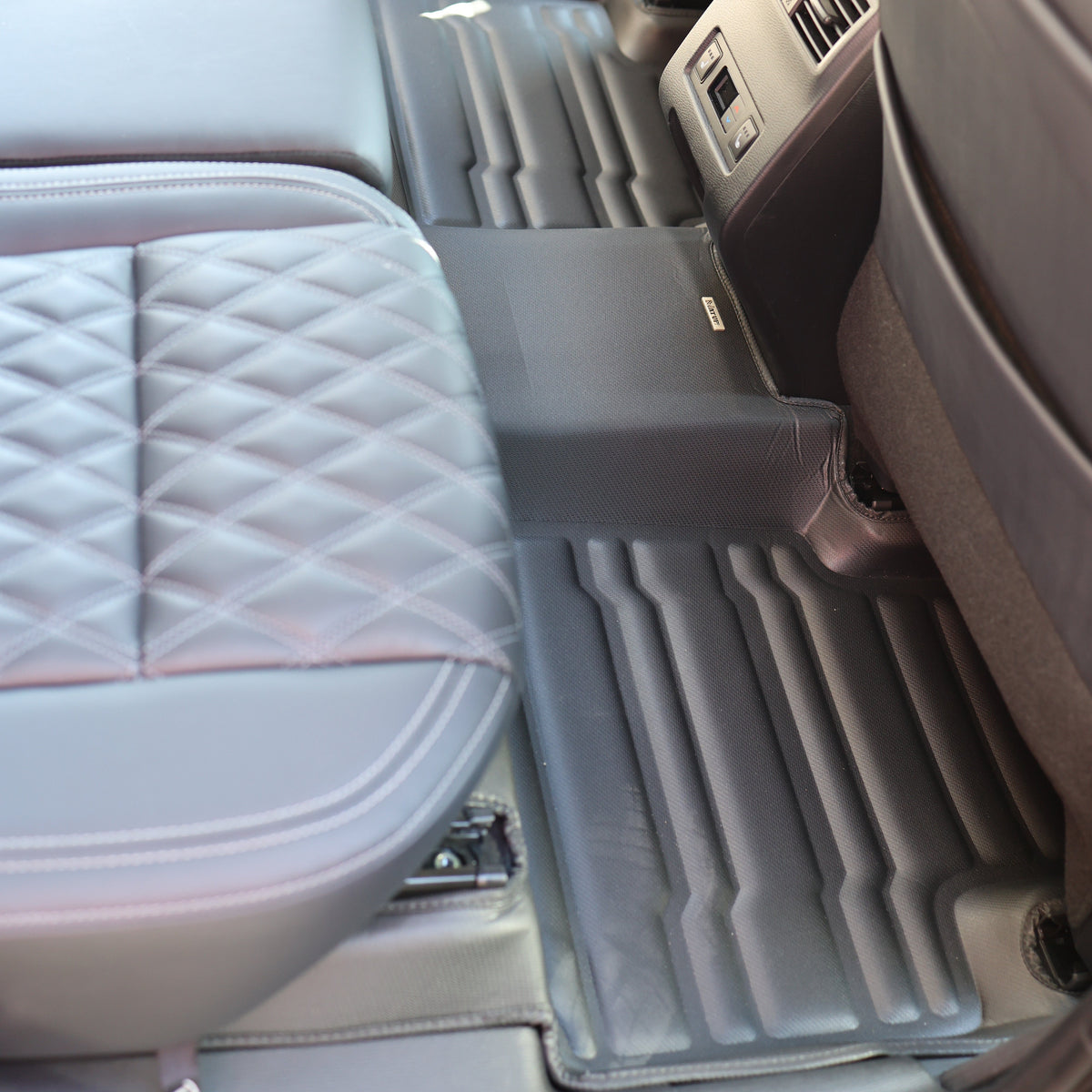 Mitsubishi custom-fit all-weather floor mats by Mat Up!, installed