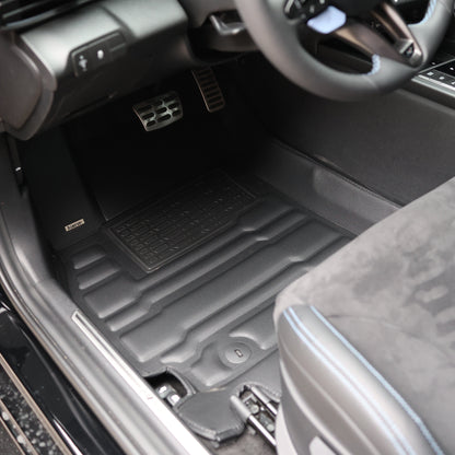 Hyundai custom-fit all-weather floor mats by Mat Up!, installed
