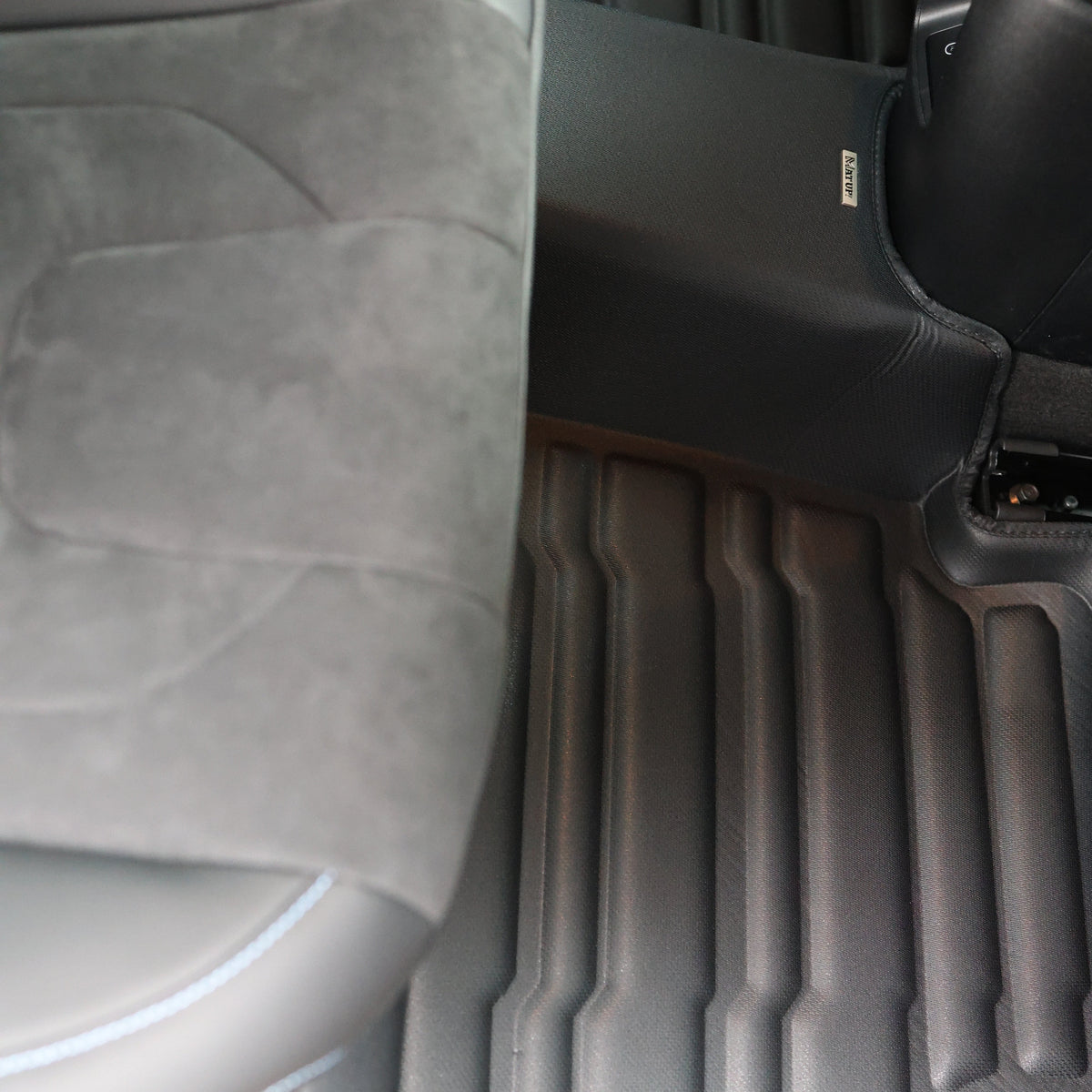 Hyundai custom-fit all-weather floor mats by Mat Up!, installed