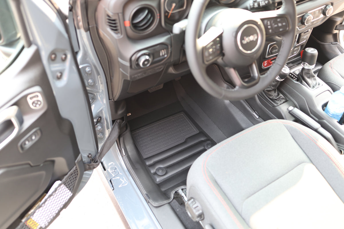 Jeep Wrangler 4xe Floor Mats 2021-2026 | Covers Row 1 & 2