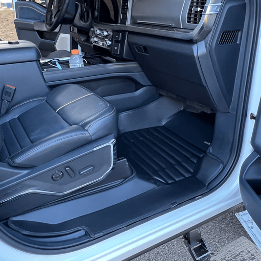 Ford F250 F350 F450 W/ Rear Seat Storage 2017-2026 custom-fit floor mats by Mat Up!