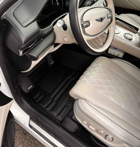 Genesis GV80 (7 Seat) Floor Mats 2025-2026 | Covers Row 1, 2 & 3