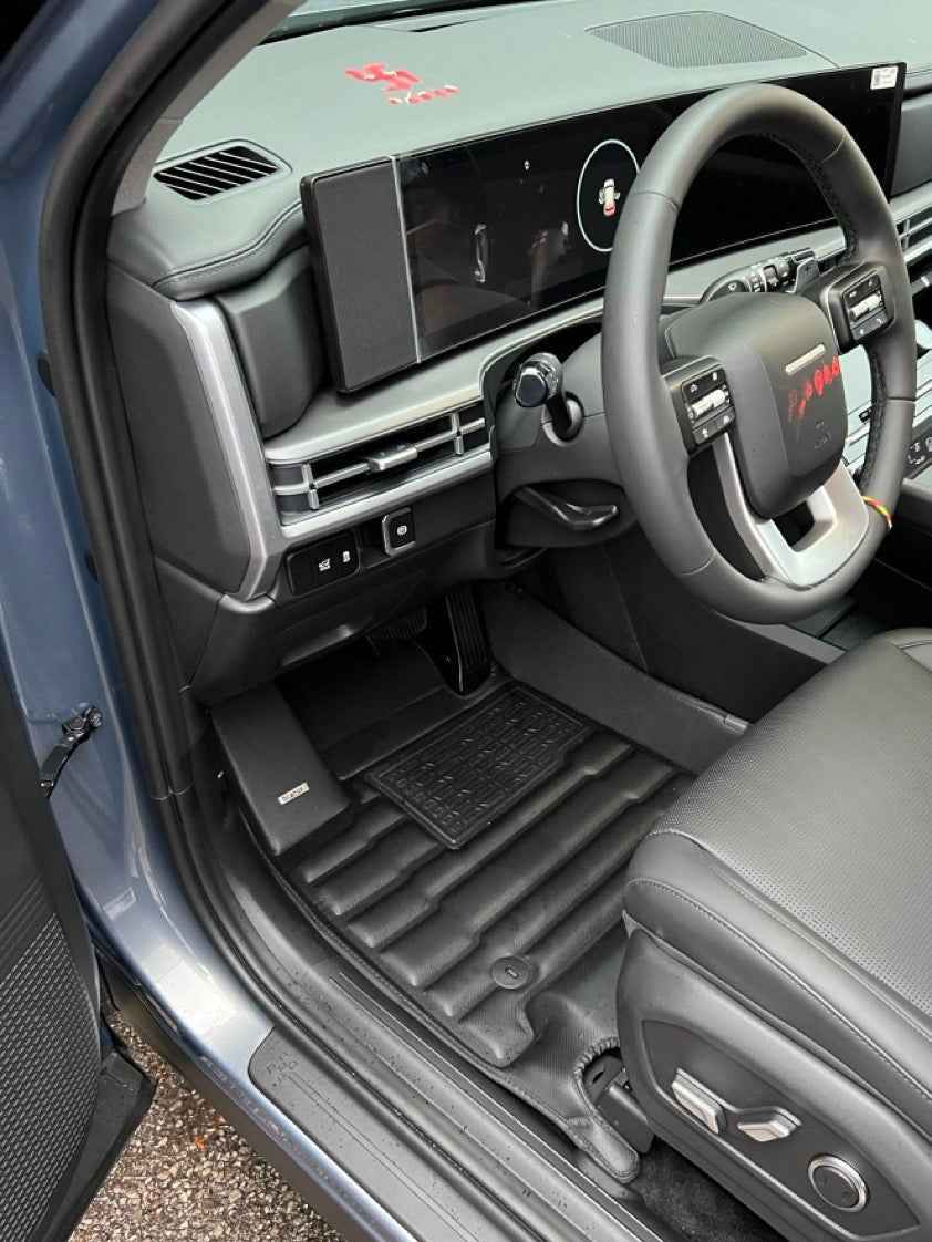 Hyundai Santa Fe Hybrid (7 Seat) Floor Mats 2024-2026 | Covers Row 1, 2 & 3