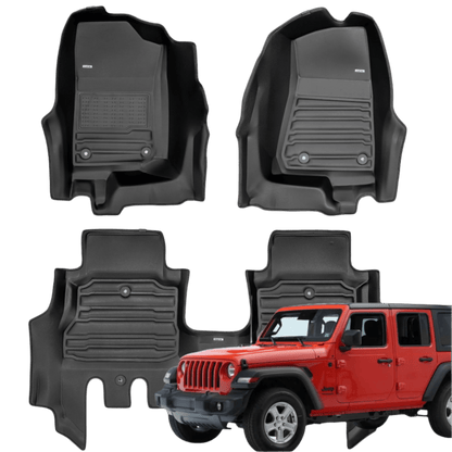 Jeep Wrangler 4xe 2021-2026 custom-fit floor mats by Mat Up!