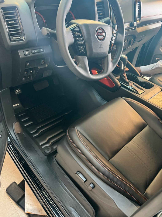 Nissan Frontier Crew Cab Floor Mats 2022-2026 | Covers Row 1 & 2