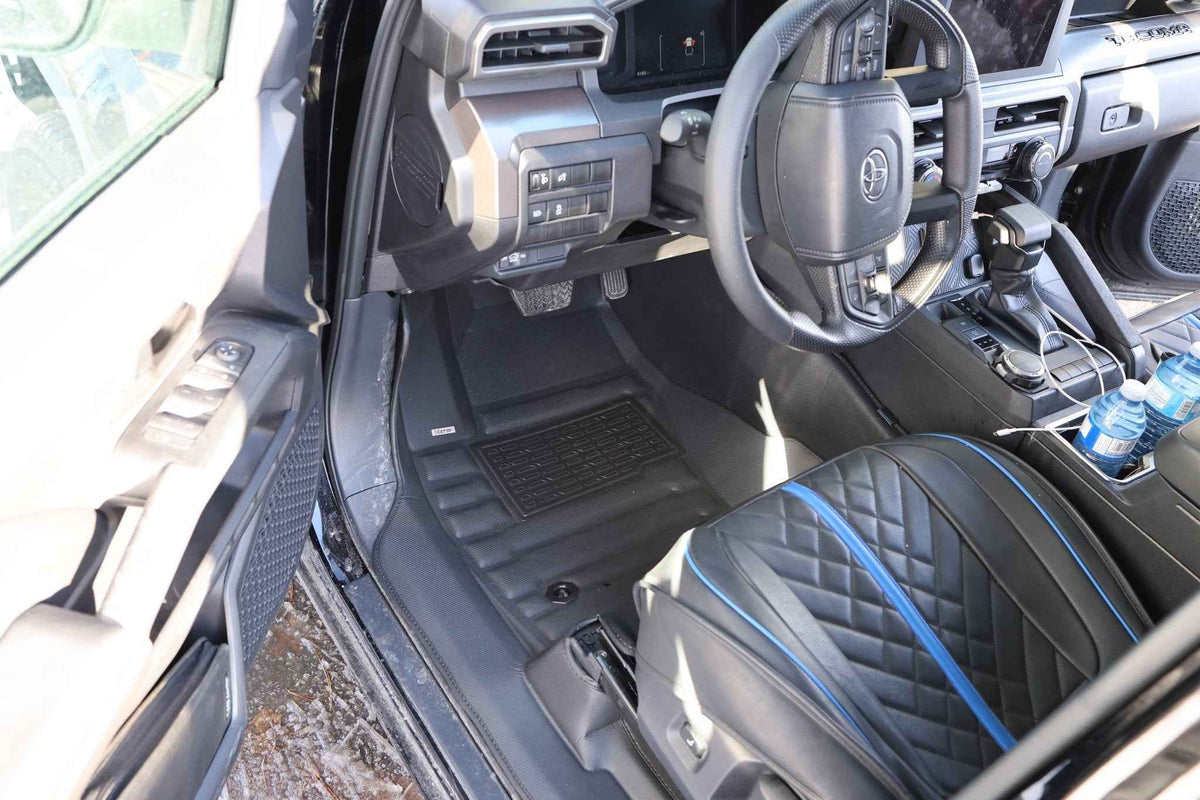 Toyota Tacoma (Double Cab) Floor Mats 2024-2026 | Covers Row 1 & 2